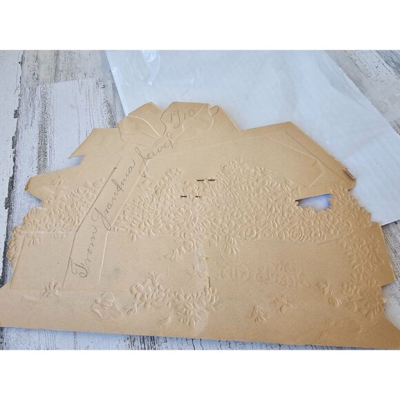 Antique 1905 Valentine's Day card international art publ flower lily Valentine c - Picture 8 of 8